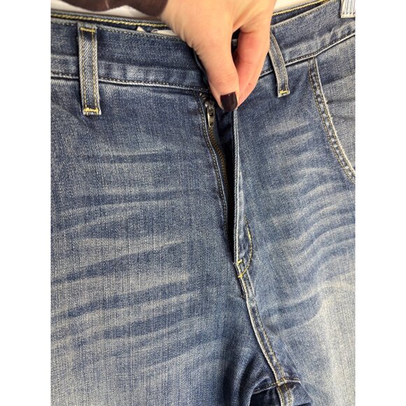 NILI LOTAN Emerson Mid-Rise Barrel-Leg Jeans-sz 25 - Picture 7 of 12